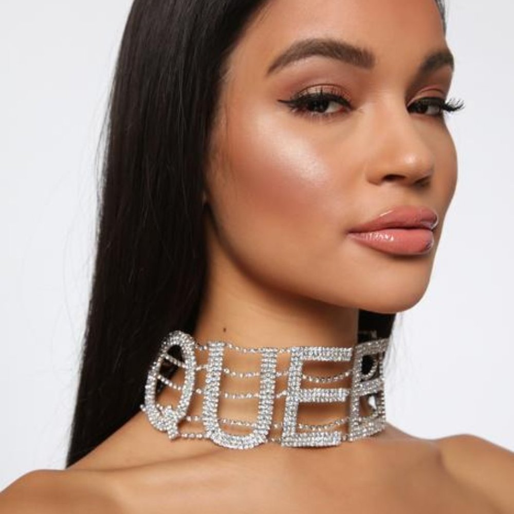 FABULOUS LADIES DIAMANTE QUEEN CHOKER